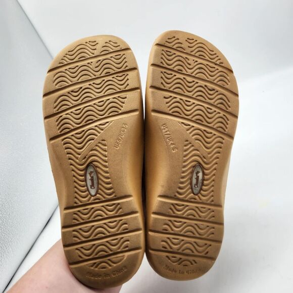 Tony Little Cheeks Sandals Flip Flops Round Jewels Beige MISMATCHED SIZES 6 & 7 - Picture 8 of 10